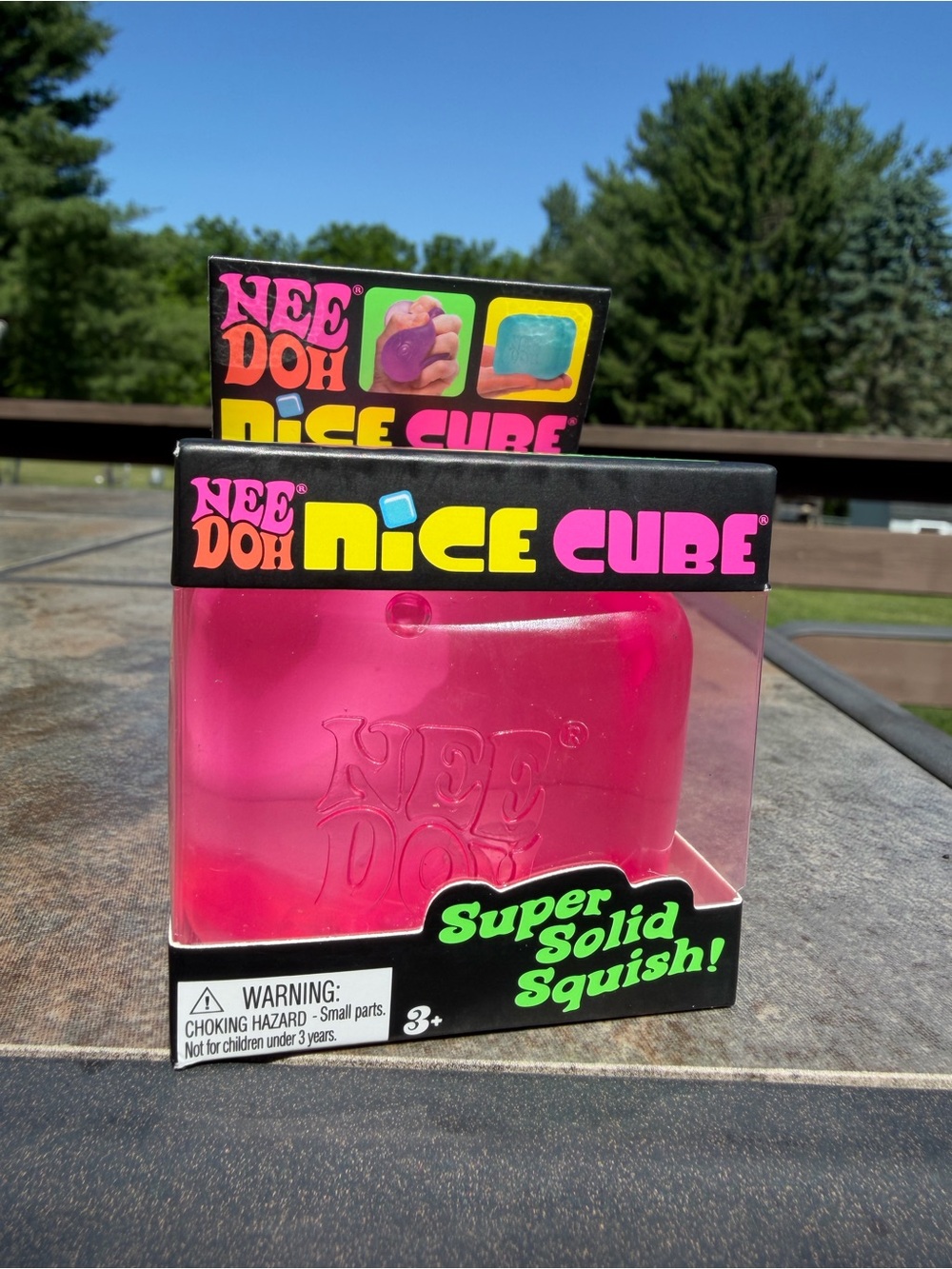 NeeDoh Nice Cube - Pink Super Solid Squish
